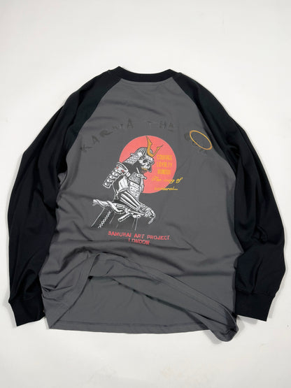 Samurai art dept raglan sleeve tshirt